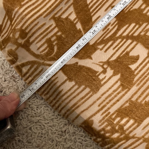 SUNDANCE Mustard Yellow Burnout Floral Dress Size 6 - Picture 14 of 15